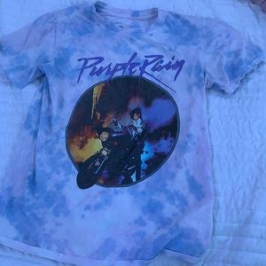 prince shirt tye dye white and blue